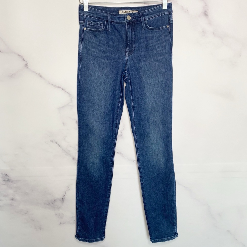 Athleta Sculptek Skinny Jean in Dark Wash - Picture 2 of 10